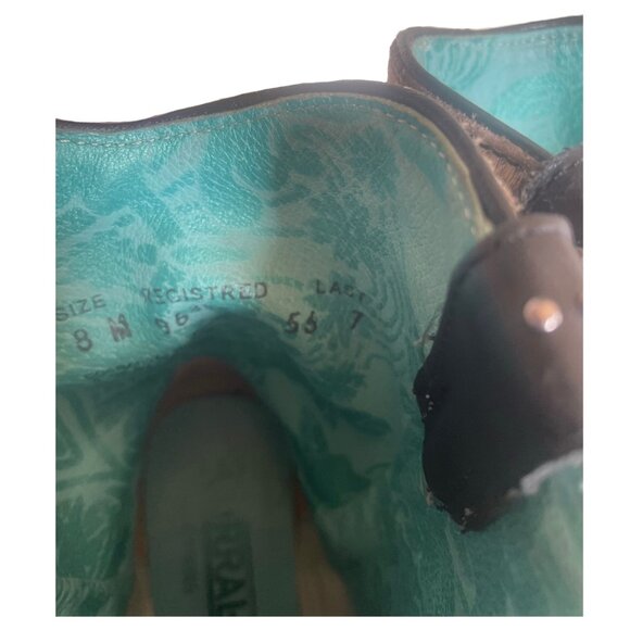 AwEsOmE CORRAL Ankle Boots! Calf Hair*studs* snip toe* 8 - Picture 7 of 9
